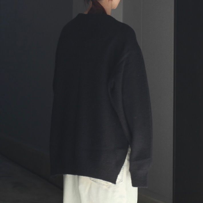 【残り一点】Wool/Alpaca Milled Knit Crew Neck LS