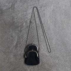 【残り一点】Chain Double Frame Purse(ODD_COW HERRINGBONE)