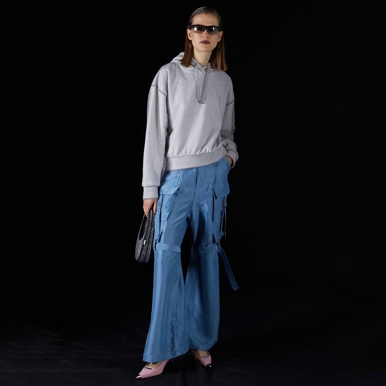 【残り一点】Crushed Satin Bondage Pants