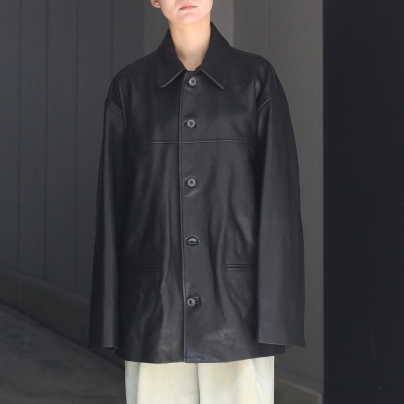 【残りわずか】Lambleather Car Jacket