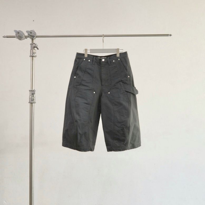 【残り一点】Curved Leg Double Knee Work Short Pants