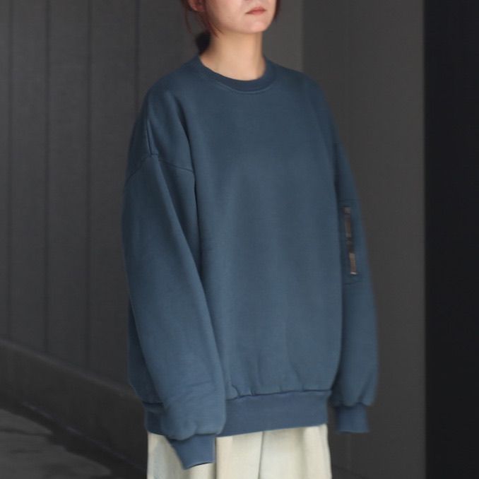 【残り一点】Pigment Dyed Crew Neck Sweatshirt