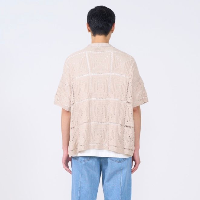 【残り一点】Crochet Knit Shirt