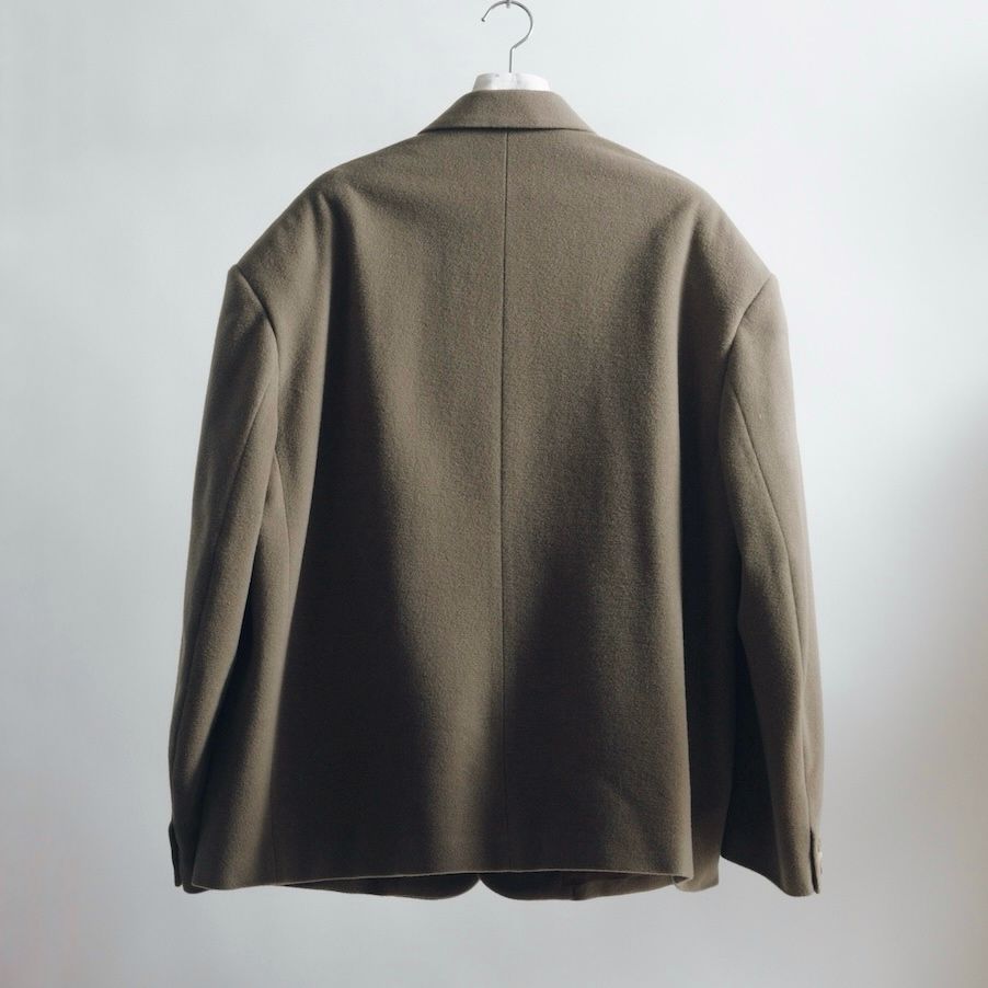 【残り一点】Round Big Shoulder Wool Cashmere Jacket
