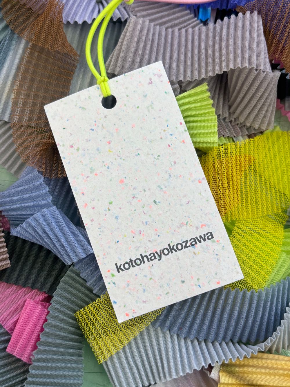 【kotohayokozawa】26SS 納品副資材に関して