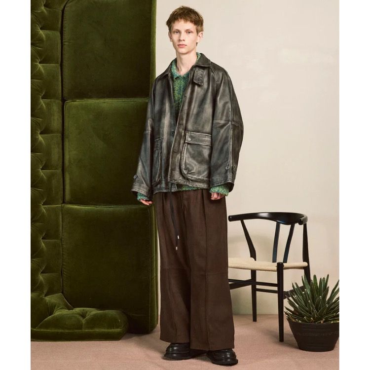【残り一点】Sheep Leather Front Button Single Blouson