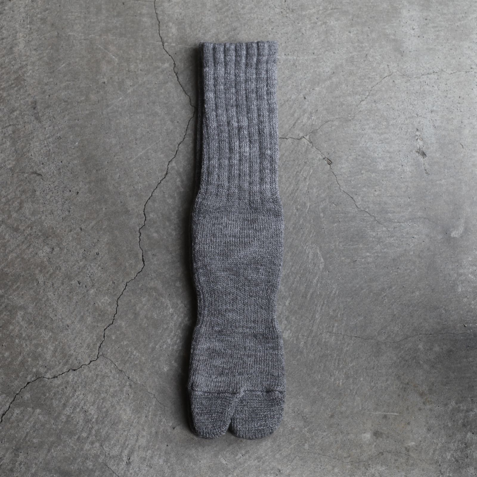 【残りわずか】Wool Tabi Pile Socks(HEATHER GRAY)