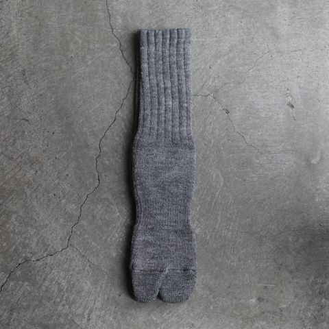 【残りわずか】Wool Tabi Pile Socks(HEATHER GRAY)