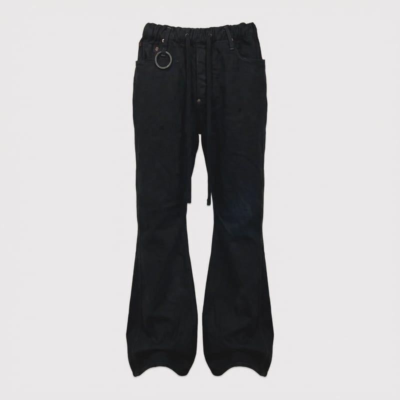 【残りわずか】Home Flare Jeans With Damaged(INLAY DENIM)