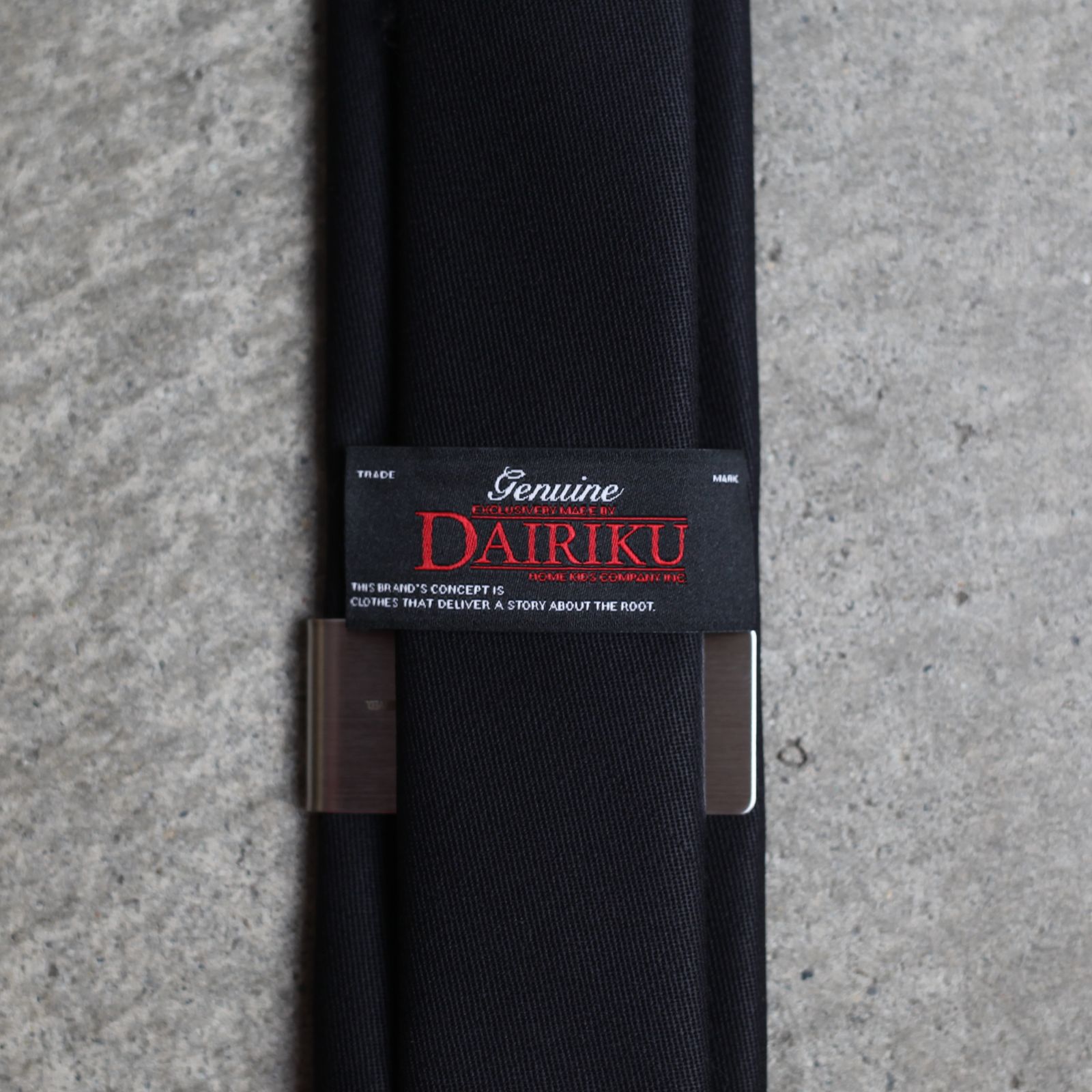 DAIRIKU - 【残りわずか】Wool Tie with Money Clip(WOOL BLACK ...