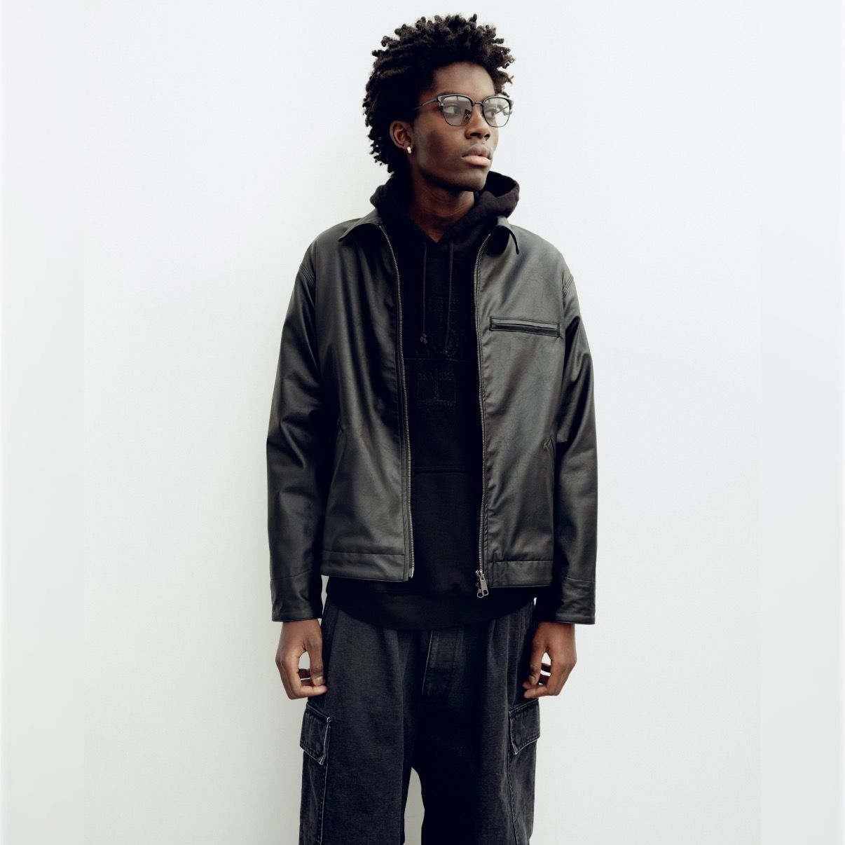 【残り一点】Black Work Zip Jacket