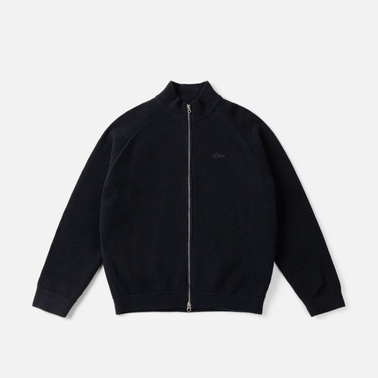 【残り一点】Knitted Pique Zip Sweater