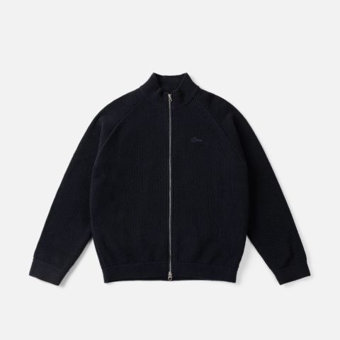 【残りわずか】Knitted Pique Zip Sweater