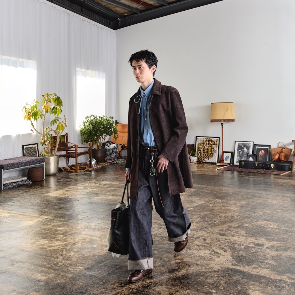 【残り一点】Ribbon Collar Shirts