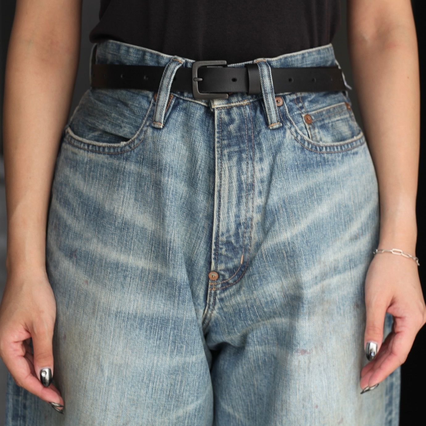 【残り一点】Faded Modern Denim Pants Wide Cut