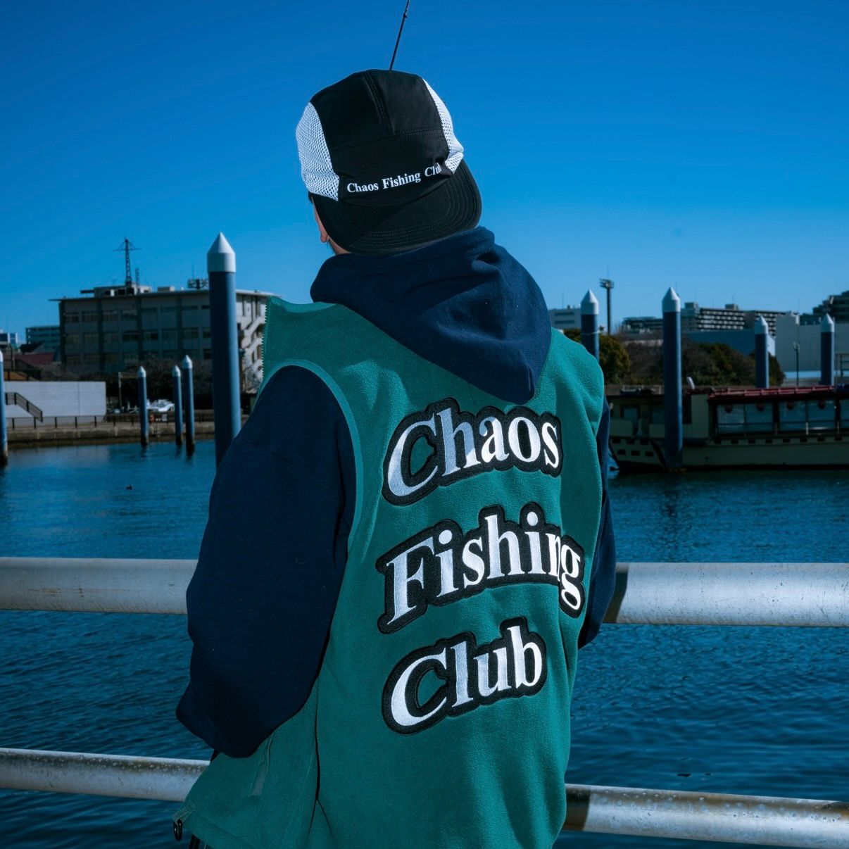 Chaos Fishing Club 緑色ニットセーター Chaos Fishing Club 緑色ニットセーター（mix.tokyo ｜【公式