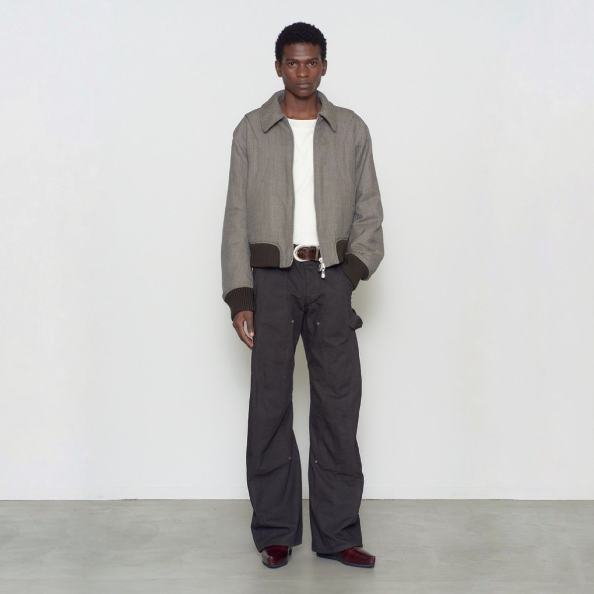 【残り一点】Curved Leg Double Knee Work Pants