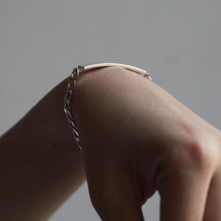 Garden of Eden - 【お取り寄せ注文可能】ID Bracelet_L(SILVER