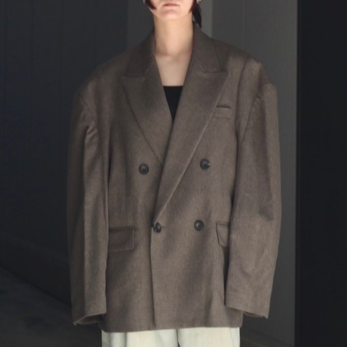 【残り一点】Wool Doeskin Deformed Shoulder Jacket