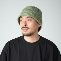 【残り一点】Mesh Line Knit Bucket Hat