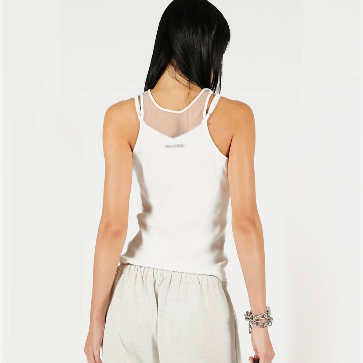 【残り一点】Front Logo Rib Tank Top