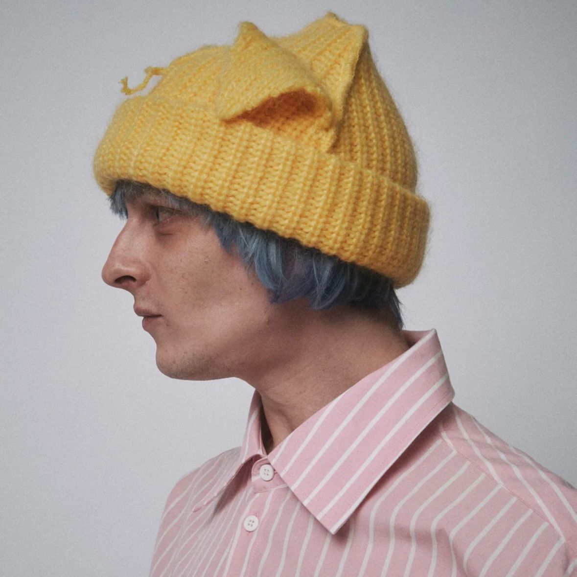 【残り一点】Mohair Chunky Ears Beanie