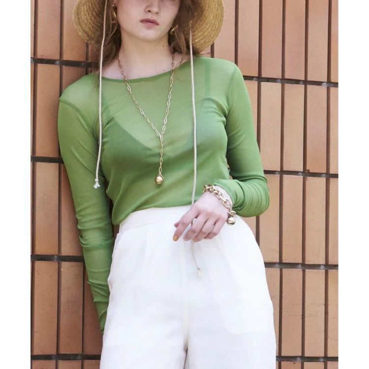 【残り一点】Premium Power Mesh Crew Top