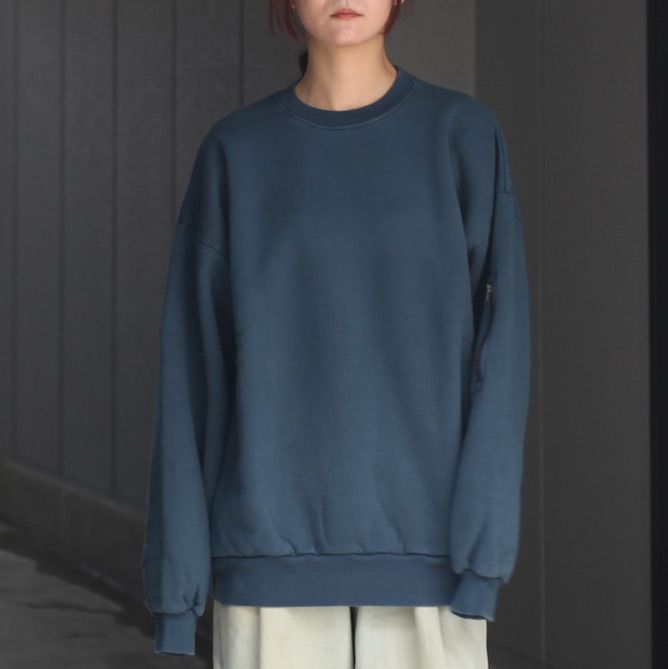 【残り一点】Pigment Dyed Crew Neck Sweatshirt
