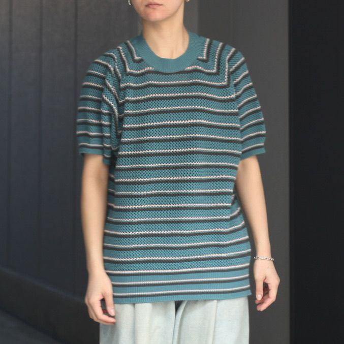 sugarhill COTTON STRIPE KNIT ネイビー 美品 | knowhowtrg.com