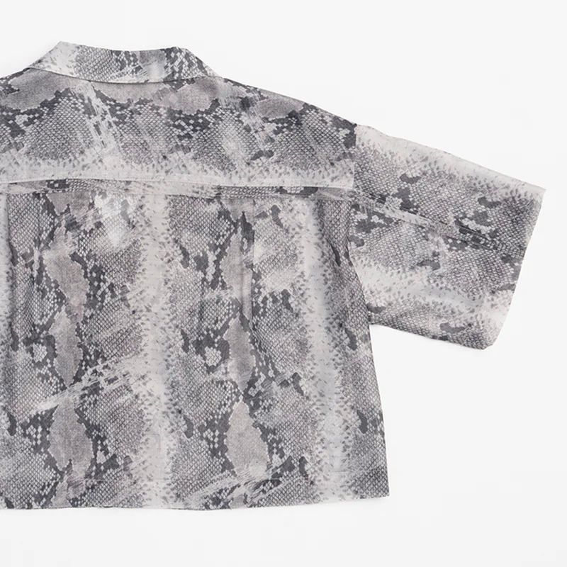 【残り一点】Python Print Sheer Shirt