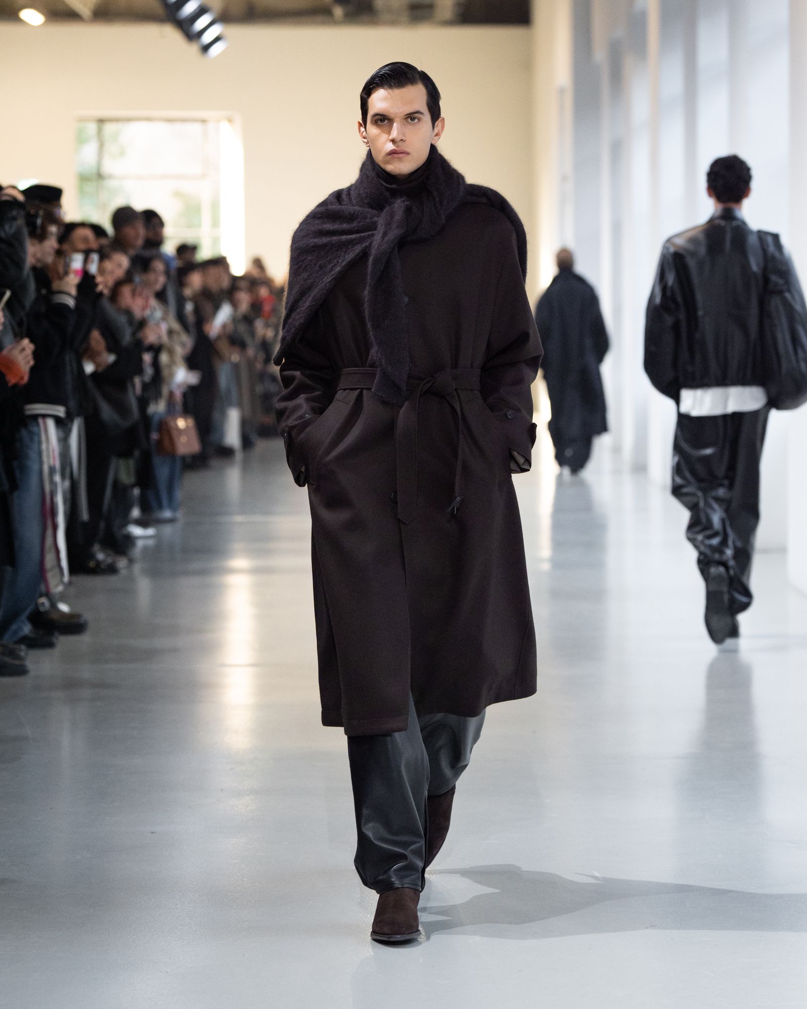 【Gustav Von Aschenbach】ストライプ ショップコート ssstein - 【残りわずか】Oversized Investigated Coat(WOOL