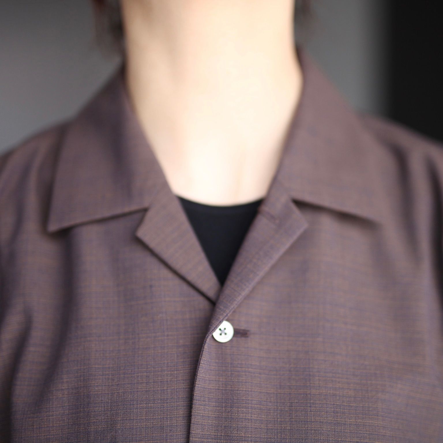 【残り一点】Open Collar Shirt_C