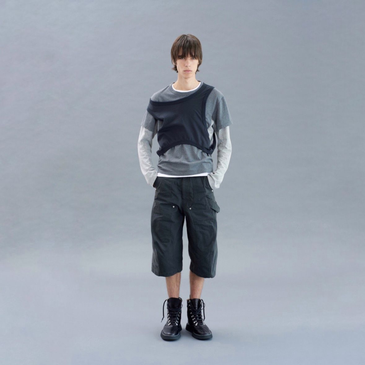 【残り一点】Panelled Multi Layerd T-Shirt