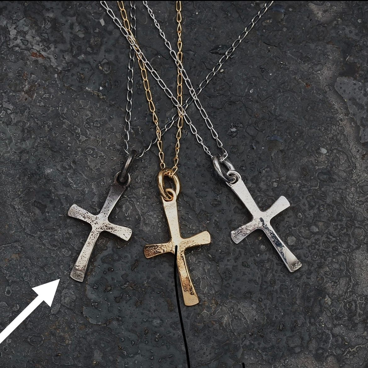 【お取り寄せ注文可能】Charm Cross Necklace(SILVER)