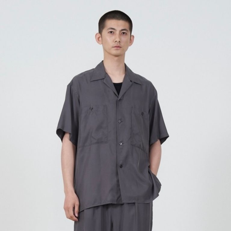 YOKE - 【残り一点】Cupro Open Collar Shirt | ACRMTSM ONLINE STORE