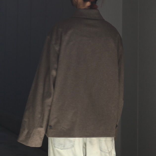 【残り一点】Wool Doeskin Zip Short Jacket