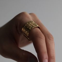【残り一点】Stairway to Heaven Wide Ring(GOLD)