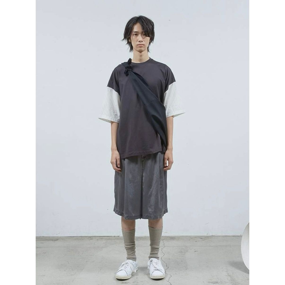 【残り一点】シャツ切替ワイドT