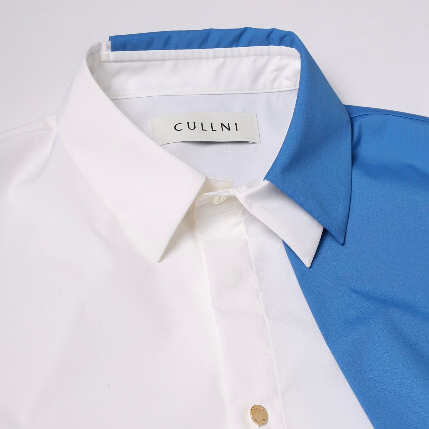 【残り一点】High Count Broad Asymmetrical Layered Shirt