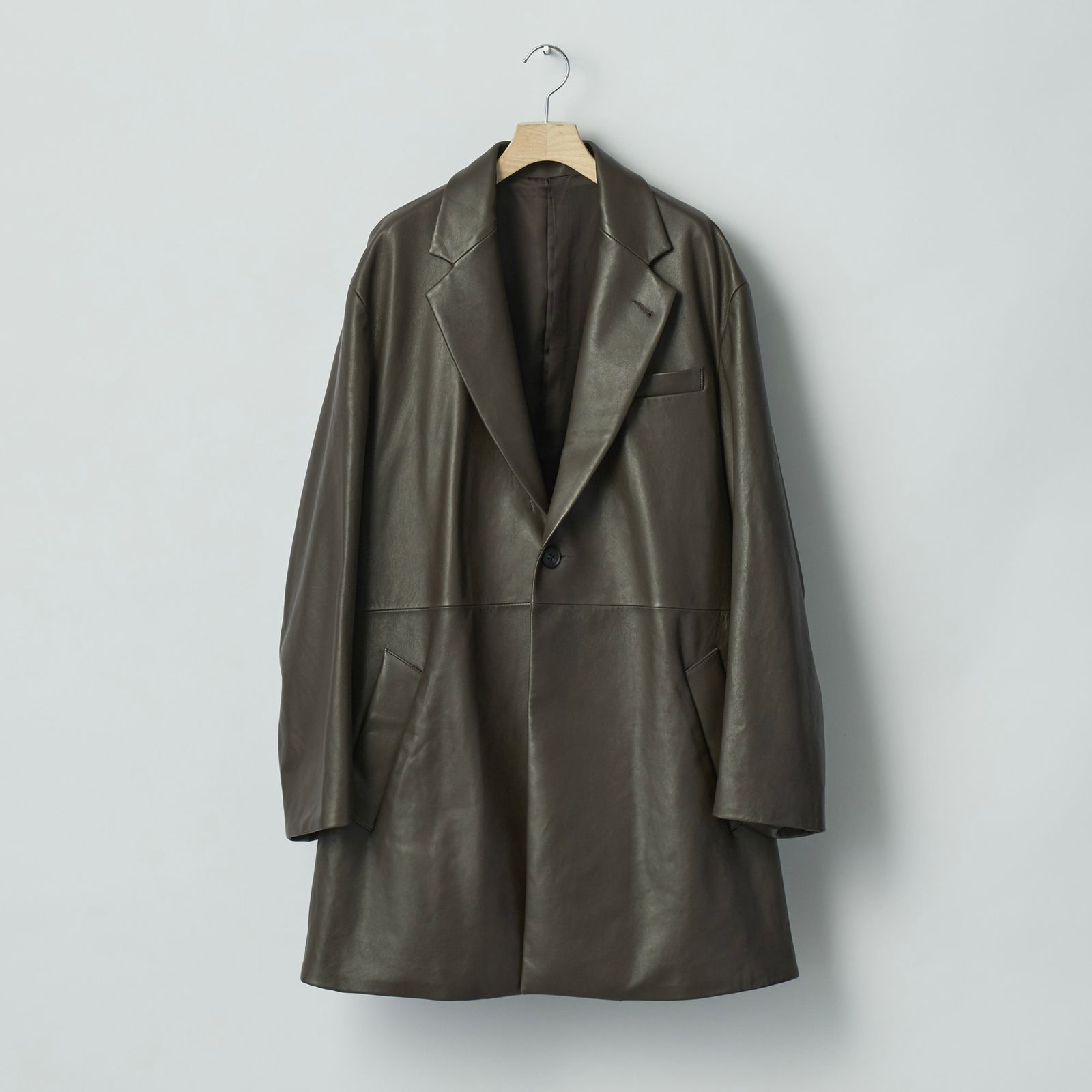 【残り一点】Lambs Leather Half Coat