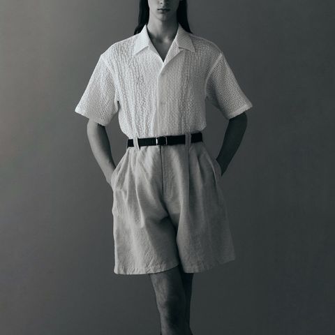 【残り一点】Wool Linen 3Pleated Shorts