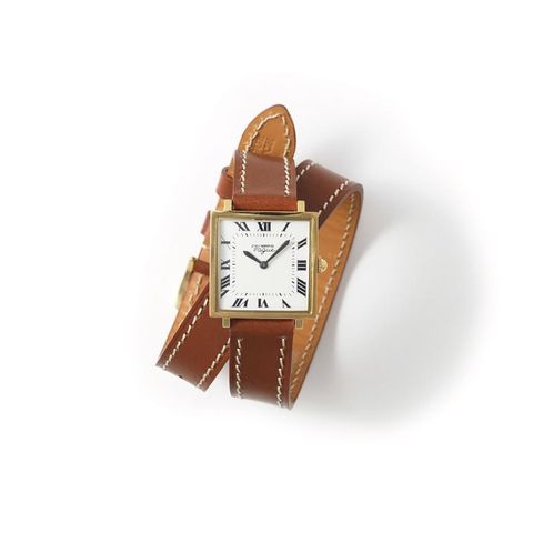 【残り一点】Carré Double Loop(MEN/YELLOW GOLD/IVORY×BROWN)