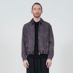 【残り一点】Bleach & Over Dye Denim Front Zip Blouson
