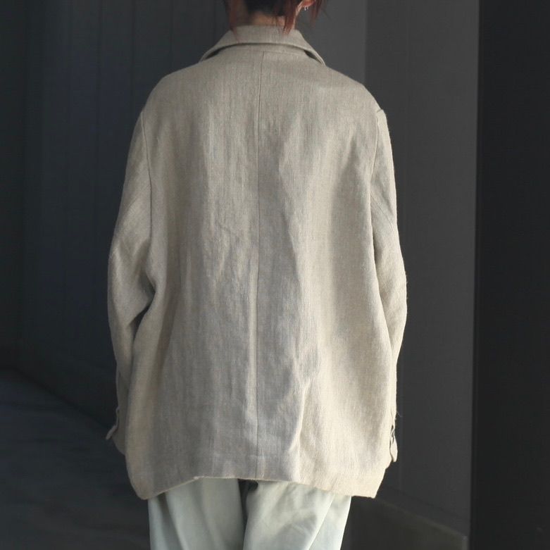 【残り一点】セミウェットリネンシングルジャケット