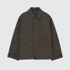 【残り一点】Needlepunched Cotton Plaid Drizzler Jacket