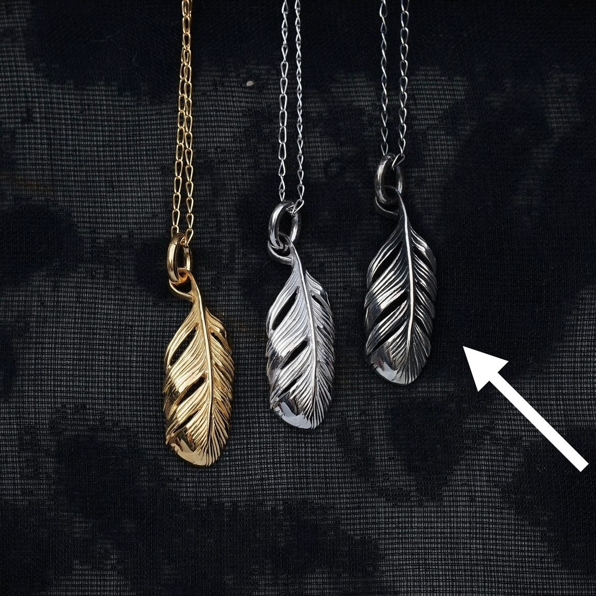 【お取り寄せ注文可能】EX Tiny Feather Necklace(SILVER)