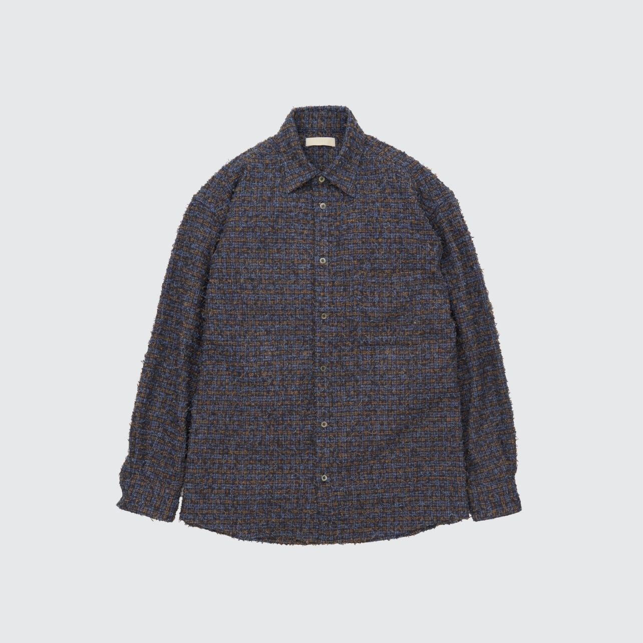 【残り一点】Needlepunched Cotton Plaid Shirt