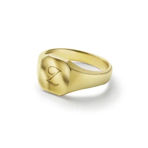【お取り寄せ注文可能】Signet Ring No.2(K18 YELLOW GOLD)
