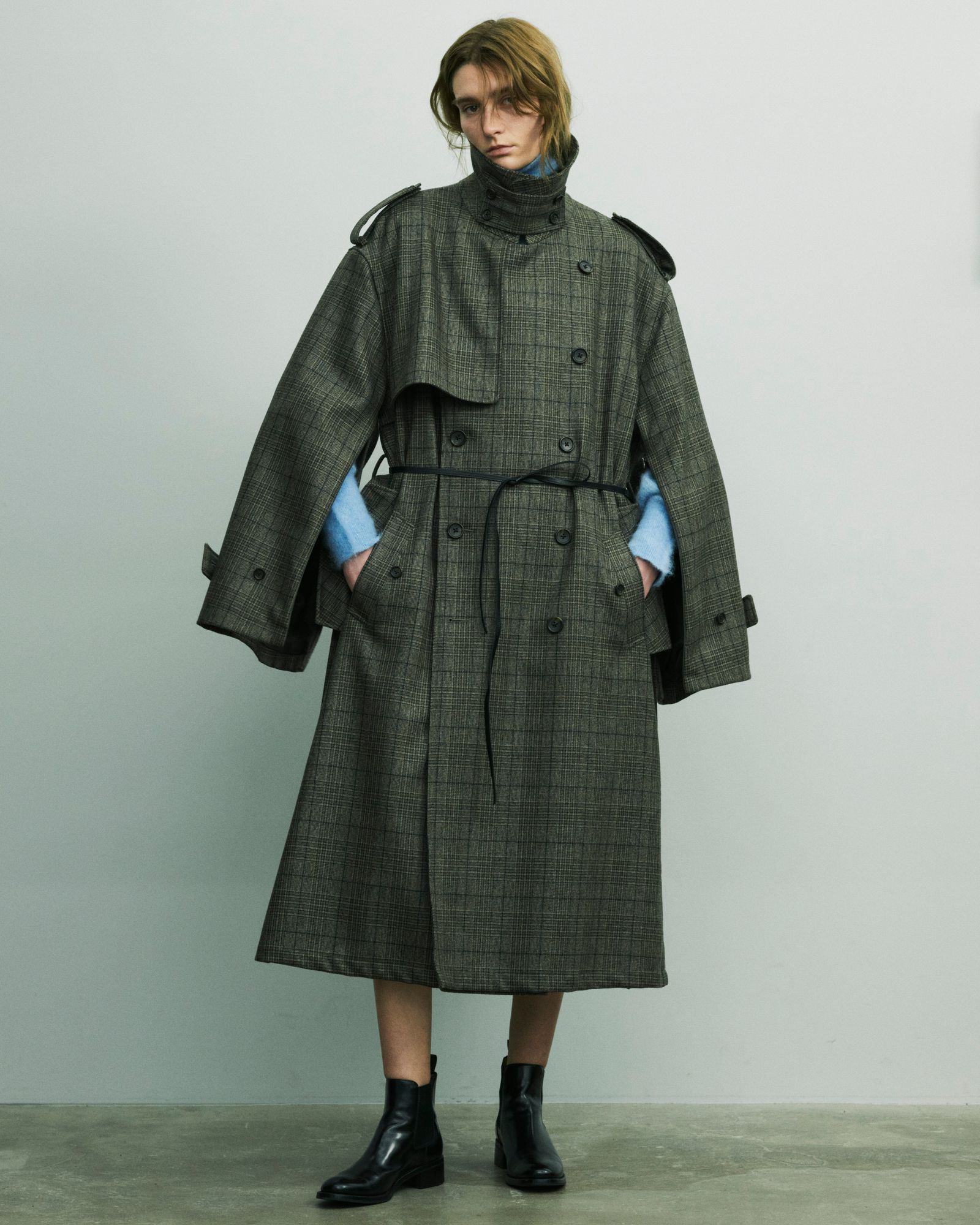 超目玉 stein Oversized Coat Contrast S stein - - Trench Trench