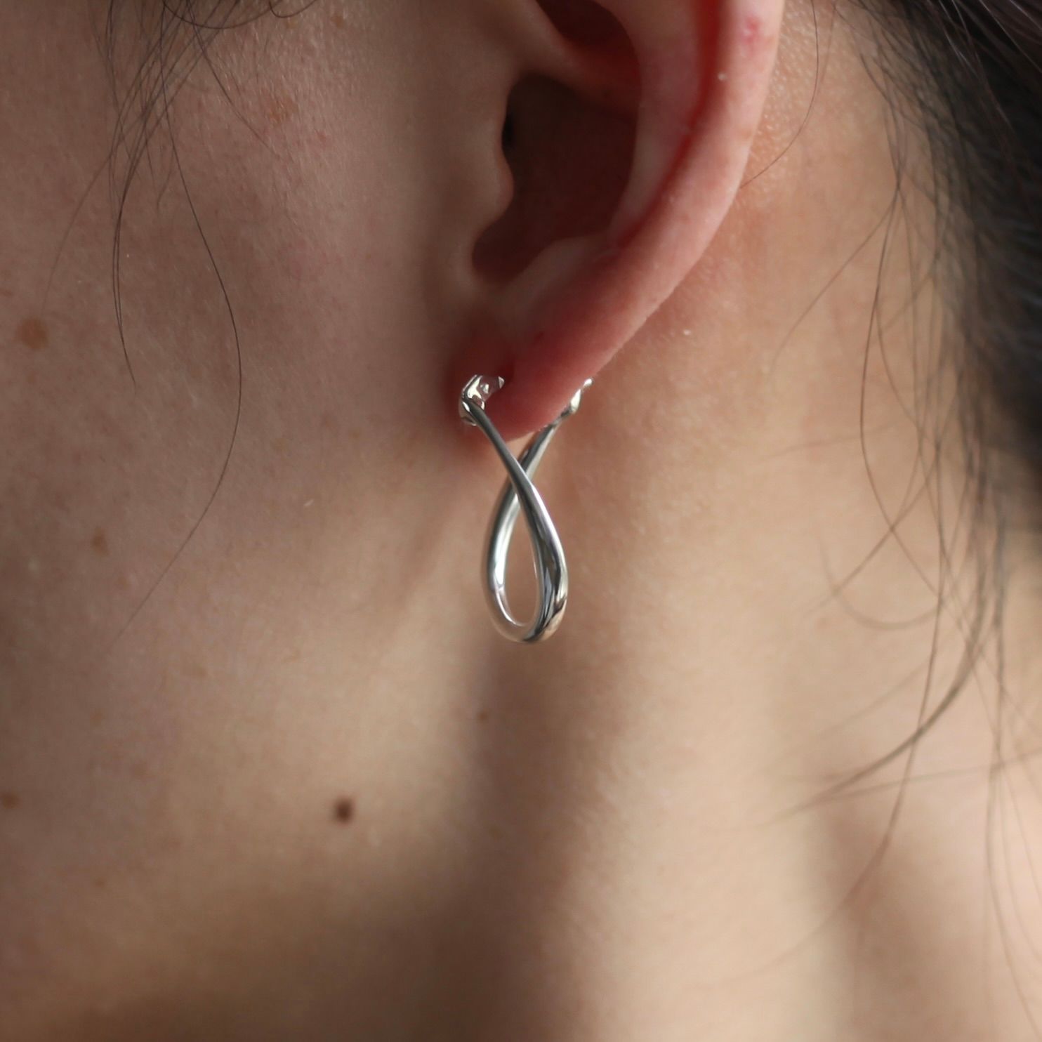 【残り一点】Teardrop Earrings SMALL LINK(両耳用)